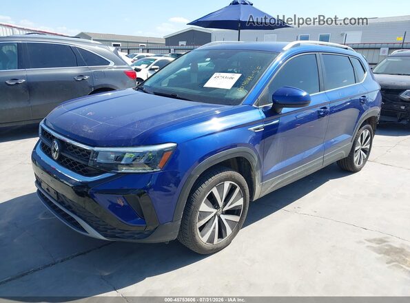3VVSX7B2XPM353673 2023 VOLKSWAGEN TAOS Blue Передня ліва чверть