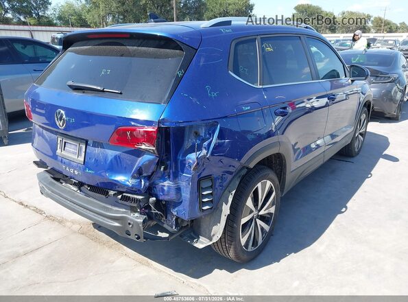 3VVSX7B2XPM353673 2023 VOLKSWAGEN TAOS Blue Задня права чверть