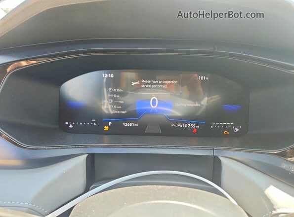 3VVSX7B2XRM071794 2024 VOLKSWAGEN TAOS White Instrument cluster view