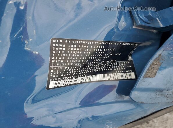 3VVUC7B26TM008574 2026 VOLKSWAGEN OTHER Blue 