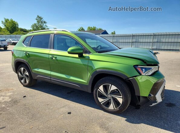 3VVVC7B2XTM039346 2026 VOLKSWAGEN TAOS Green Передня права чверть