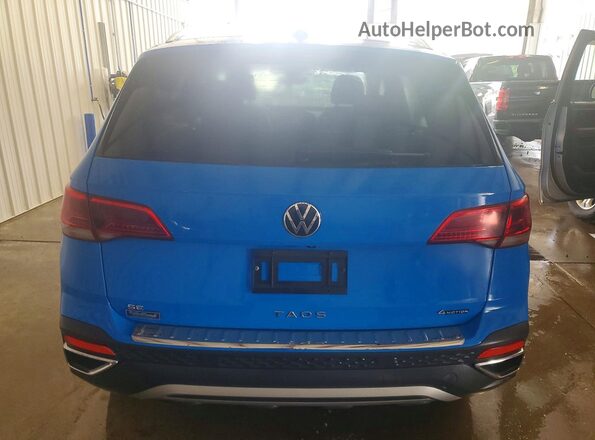 3VVVX7B29PM362250 2023 VOLKSWAGEN TAOS Blue Rear view