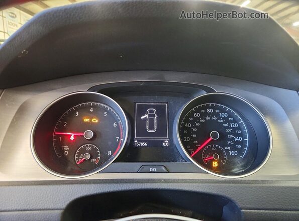 3VW017AU9HM520159 2017 VOLKSWAGEN GOLF White Вид щитка приладів