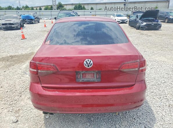 3VW167AJ4HM330815 2017 VOLKSWAGEN JETTA Red უკანა ხედი