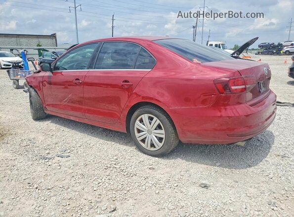 3VW167AJ4HM330815 2017 VOLKSWAGEN JETTA Red უკანა მარცხენა