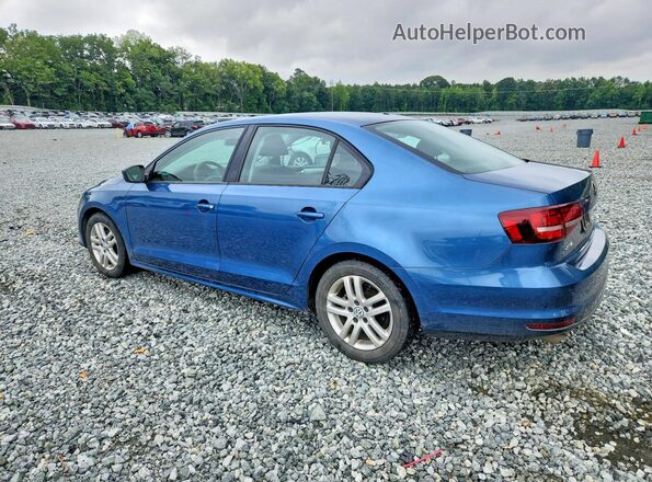 3VW167AJ7JM243898 2018 VOLKSWAGEN JETTA Blue Tył lewy