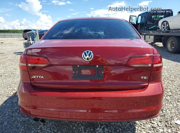 3VW167AJ9HM322290 2017 VOLKSWAGEN JETTA Red Widok z tyłu