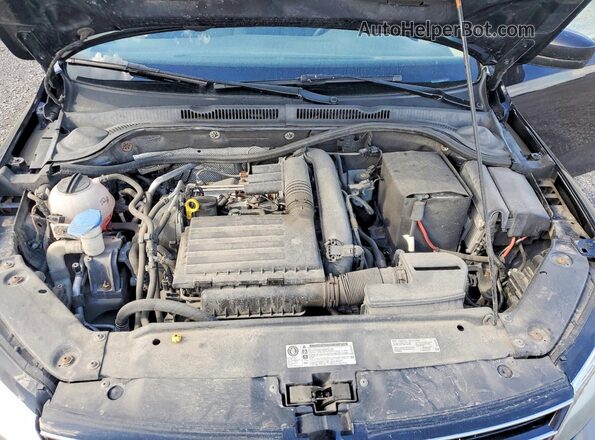 3VW167AJXHM201168 2017 VOLKSWAGEN JETTA Black Սալոնի հետևի տեսք