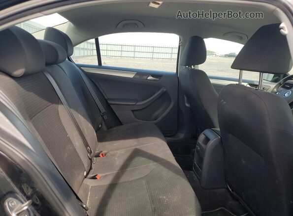 3VW167AJXHM201168 2017 VOLKSWAGEN JETTA Black Հետևի նստատեղերի տեսք