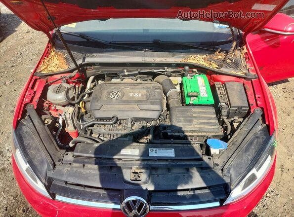 3VW217AU5HM076030 2017 VOLKSWAGEN GOLF Red Սալոնի հետևի տեսք