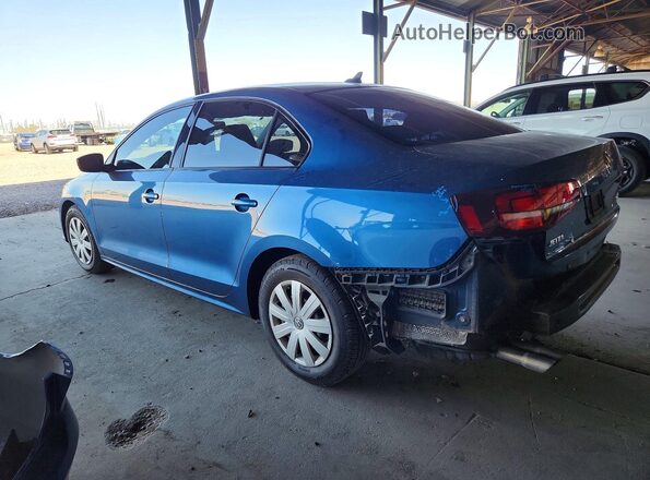 3VW267AJ3GM321364 2016 VOLKSWAGEN JETTA Blue Задня ліва чверть