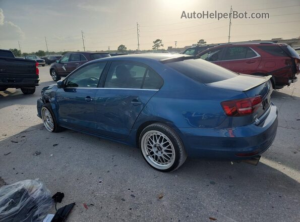 3VW2B7AJ0HM331329 2017 VOLKSWAGEN JETTA Blue Trasero izquierdo
