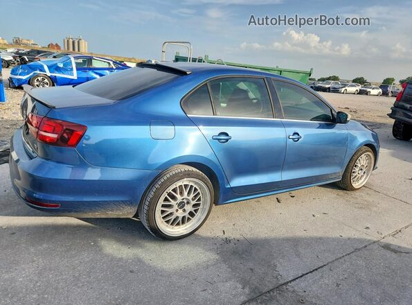 3VW2B7AJ0HM331329 2017 VOLKSWAGEN JETTA Blue Trasero derecho