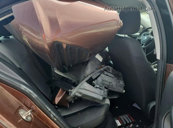 3VW2B7AJ0HM372091 2017 VOLKSWAGEN JETTA Brown Вид задніх сидінь