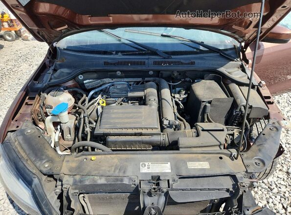 3VW2B7AJ0HM372091 2017 VOLKSWAGEN JETTA Brown Вид задньої частини салону