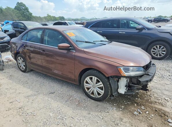3VW2B7AJ0HM372091 2017 VOLKSWAGEN JETTA Brown Передня права чверть