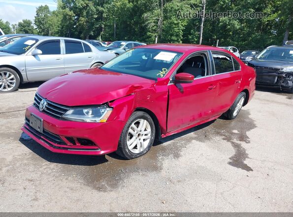 3VW2B7AJ1HM258147 2017 VOLKSWAGEN JETTA Red Front left