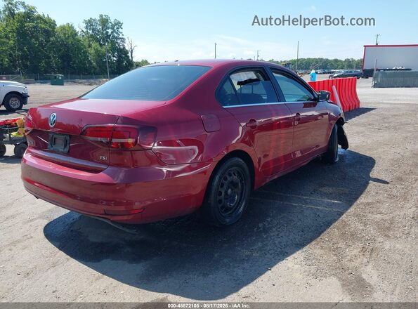 3VW2B7AJ1HM258147 2017 VOLKSWAGEN JETTA Red Rear right