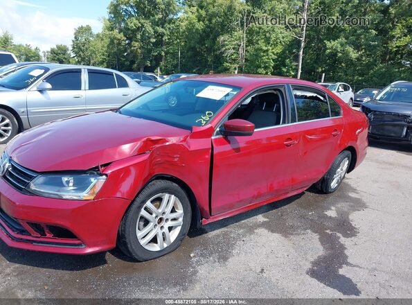 3VW2B7AJ1HM258147 2017 VOLKSWAGEN JETTA Red Front view