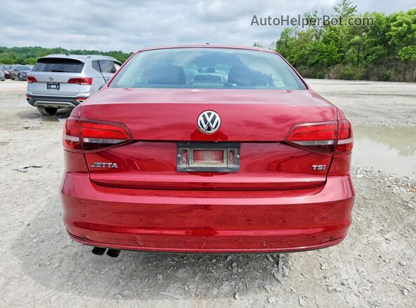 3VW2B7AJ1HM284232 2017 VOLKSWAGEN JETTA Red Widok z tyłu