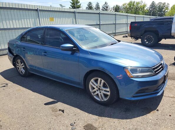 3VW2B7AJ1JM262401 2018 VOLKSWAGEN JETTA Blue Delantero derecho