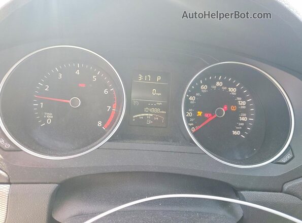 3VW2B7AJ4HM298822 2017 VOLKSWAGEN JETTA White Widok zestawu wskaźników