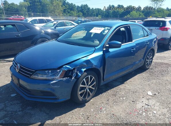 3VW2B7AJ5HM239519 2017 VOLKSWAGEN JETTA Синий Передняя левая четверть