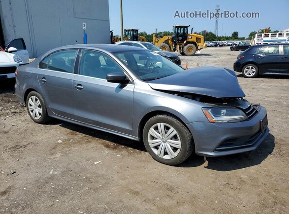 3VW2B7AJ5HM329348 2017 VOLKSWAGEN JETTA Gray Delantero derecho