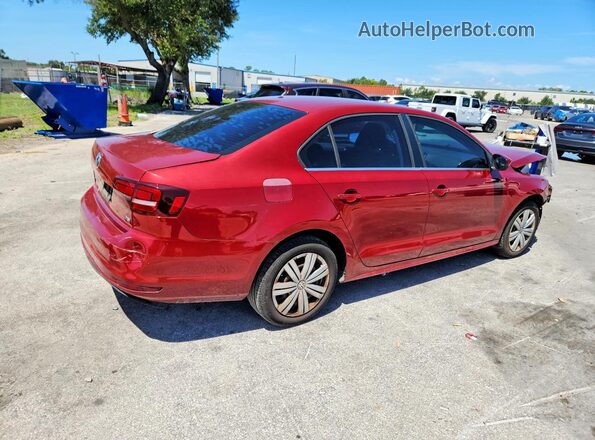 3VW2B7AJ5HM396743 2017 VOLKSWAGEN JETTA Красный Задняя правая четверть