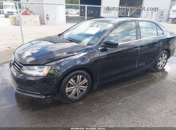 3VW2B7AJ6HM281052 2017 VOLKSWAGEN JETTA Black Przód lewy