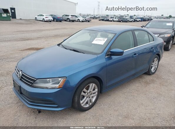 3VW2B7AJ7HM255804 2017 VOLKSWAGEN JETTA Blue Przód lewy