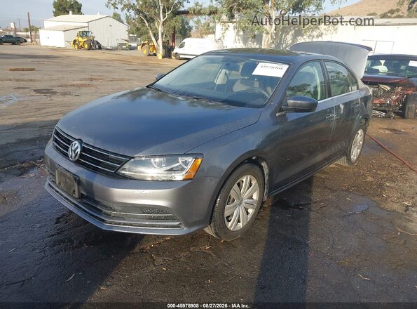 3VW2B7AJ7HM373237 2017 VOLKSWAGEN JETTA Gray Передня ліва чверть