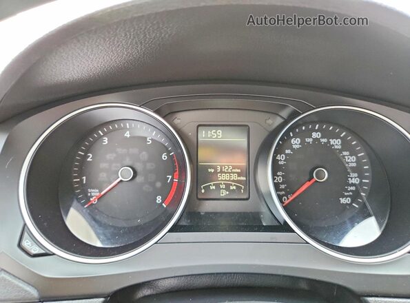 3VW2B7AJ8HM250515 2017 VOLKSWAGEN JETTA White Instrument cluster view