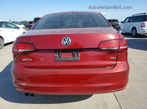 3VW2B7AJ8HM313970 2017 VOLKSWAGEN JETTA Red Widok z tyłu