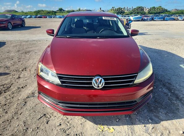 3VW2B7AJ8HM314469 2017 VOLKSWAGEN JETTA Burgundy Widok z przodu