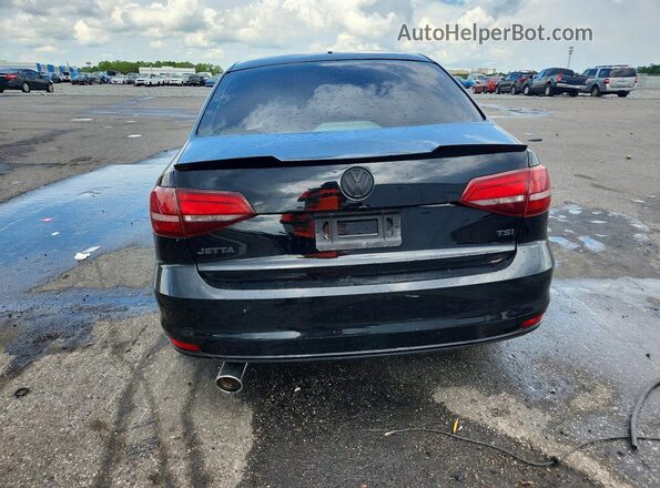 3VW2B7AJXHM327451 2017 VOLKSWAGEN JETTA Black Вид ззаду