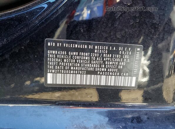 3VW2T7BU8SM087622 2025 VOLKSWAGEN JETTA Black Engine compartment view