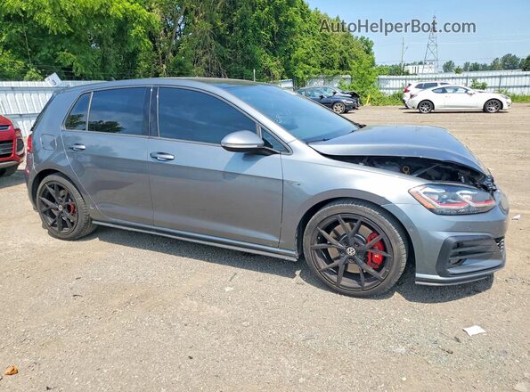 3VW447AU3JM271663 2018 VOLKSWAGEN GTI Gray Front right