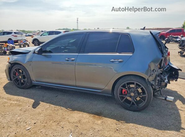 3VW447AU3JM271663 2018 VOLKSWAGEN GTI Gray Rear left