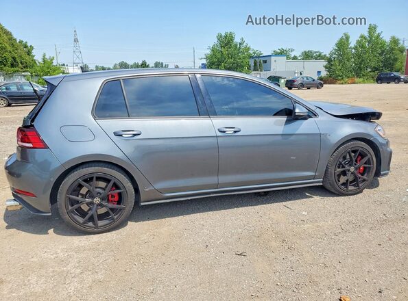 3VW447AU3JM271663 2018 VOLKSWAGEN GTI Gray Rear right