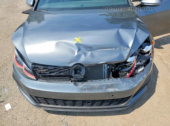 3VW447AU3JM271663 2018 VOLKSWAGEN GTI Gray Rear interior view