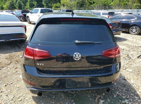 3VW447AU7JM296906 2018 VOLKSWAGEN GTI Black Rear view