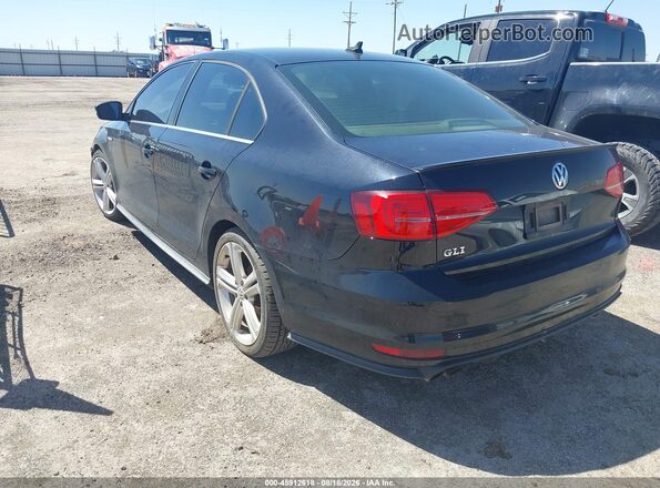 3VW4T7AJ7GM242541 2016 VOLKSWAGEN JETTA Black Trasero izquierdo