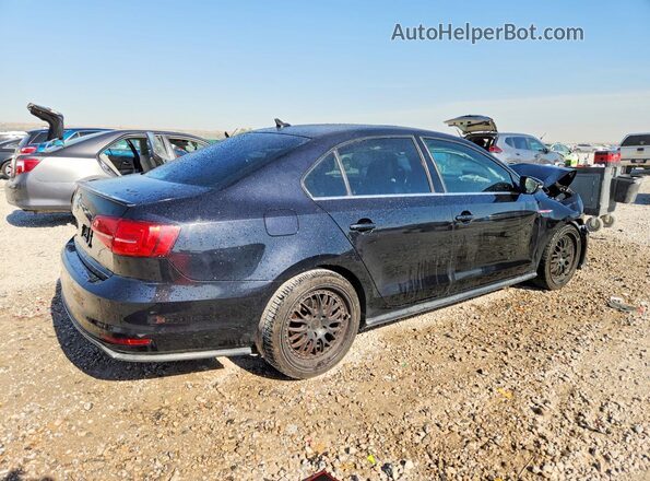 3VW4T7AJ7HM286511 2017 VOLKSWAGEN JETTA Black Tył prawy