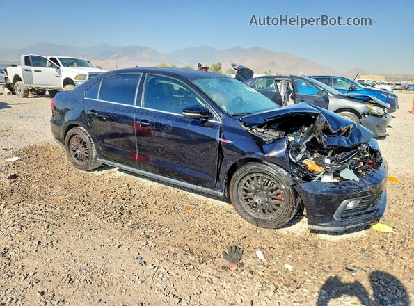 3VW4T7AJ7HM286511 2017 VOLKSWAGEN JETTA Black Przód prawy