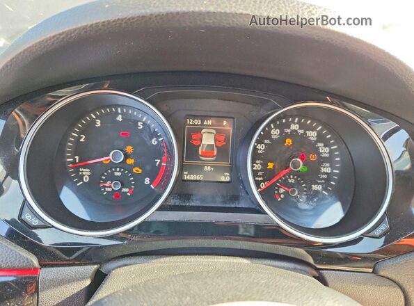 3VW4T7AJ7HM286511 2017 VOLKSWAGEN JETTA Black Widok zestawu wskaźników