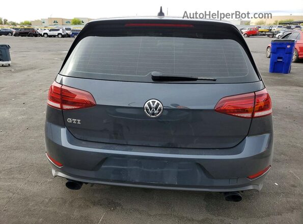 3VW547AU1JM291012 2018 VOLKSWAGEN GTI Gray Вид ззаду