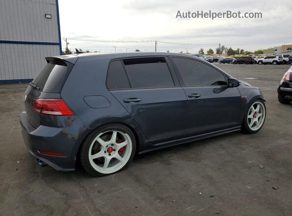 3VW547AU1JM291012 2018 VOLKSWAGEN GTI Gray Задня права чверть