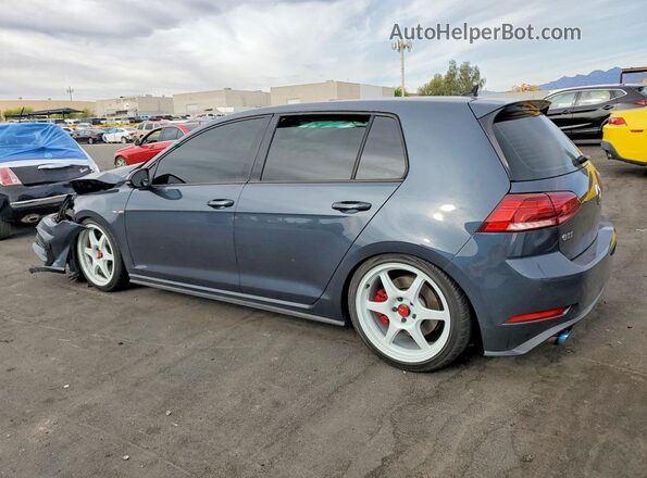 3VW547AU1JM291012 2018 VOLKSWAGEN GTI Gray Задня ліва чверть