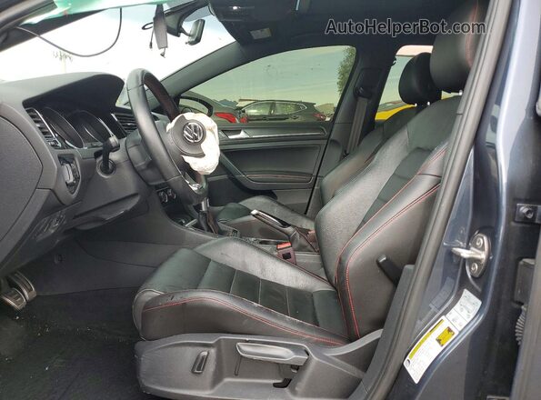 3VW547AU1JM291012 2018 VOLKSWAGEN GTI Gray Вид салону спереду